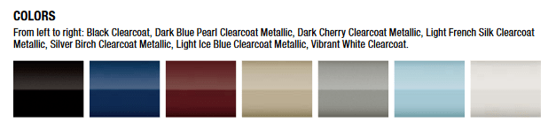 Paint Colors used on Lincoln Vehicles in 2010