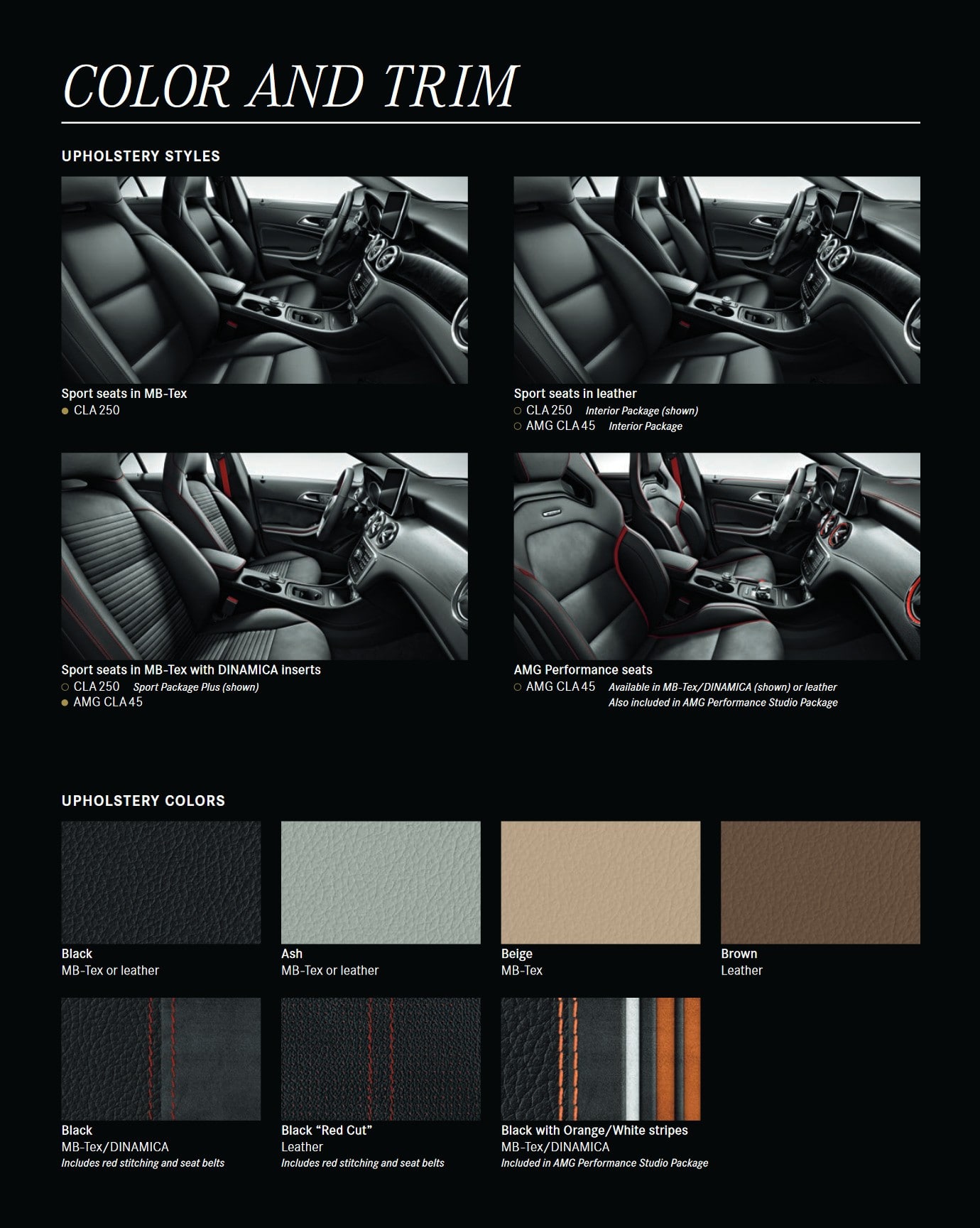 Mercedes Benz Paint Charts